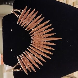 Rose gold tone costume jewelry set